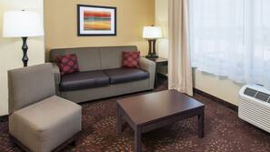 In-room safe, desk, iron/ironing board, free cribs/infant beds