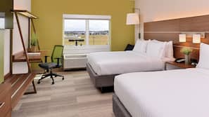 Premium bedding, pillowtop beds, in-room safe, desk