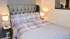 Premium bedding, individually decorated, individually furnished, desk