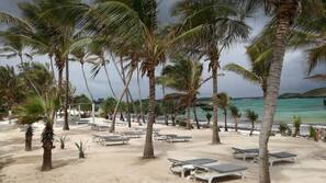 Plage privée, sable blanc, bar de plage