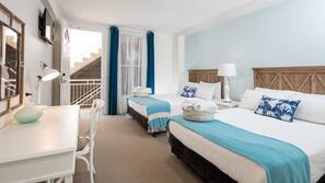 Blackout curtains, iron/ironing board, free WiFi, linens
