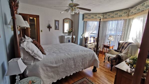 Premium bedding, individually decorated, individually furnished