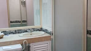 Shower, hair dryer