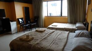 Minibar, in-room safe, desk, rollaway beds