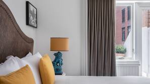 Draps italiens Frette, literie de qualité supérieure, minibar