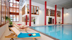 Indoor pool, seasonal outdoor pool