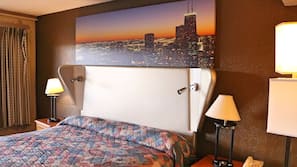 Desk, free WiFi, linens