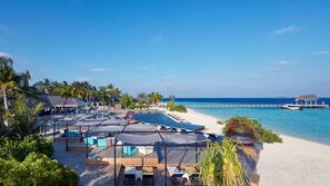 Private beach, scuba diving, beach volleyball