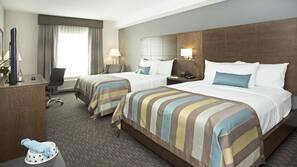 Pillowtop beds, in-room safe, desk, blackout drapes