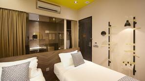 Minibar với thức uống miễn phí, két bảo mật tại phòng, màn/rèm cản sáng