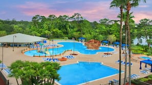 2 outdoor pools, cabanas (surcharge), sun loungers