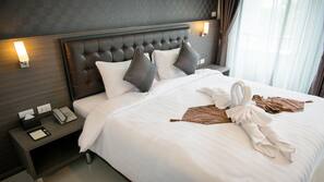 Premium bedding, in-room safe, individually furnished, blackout curtains