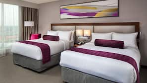 Premium bedding, pillow top beds, in-room safe, desk
