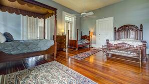 1 bedroom, premium bedding, individually decorated, desk