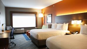 Premium bedding, down comforters, in-room safe, desk