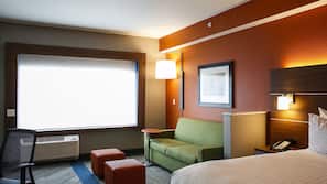 Premium bedding, down comforters, in-room safe, desk