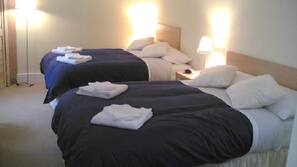 Desk, blackout curtains, iron/ironing board, free WiFi
