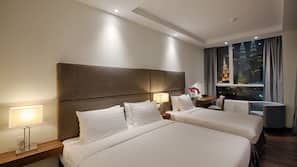 Premium bedding, minibar, in-room safe, desk