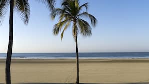 On the beach, beach towels