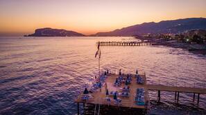 Privatstrand, Strandbar