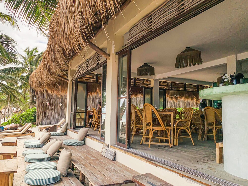 Beach bar, Dune Boutique Hotel located at the party zone