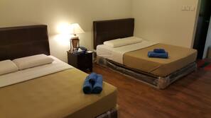 Soundproofing, iron/ironing board, rollaway beds, free WiFi