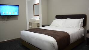 Premium bedding, desk, iron/ironing board, rollaway beds