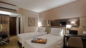 Minibar, in-room safe, blackout drapes, free WiFi