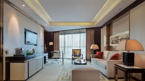 Premium bedding, pillow top beds, minibar, in-room safe