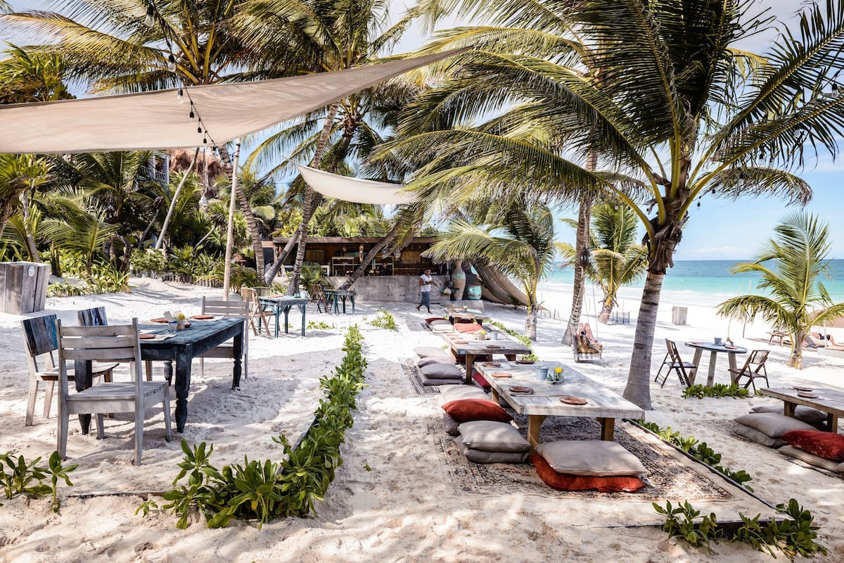beach club in Tulum Mexico at Nomade Tulum