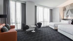 In-room safe, desk, iron/ironing board, free cribs/infant beds