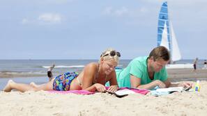 Aan het strand
