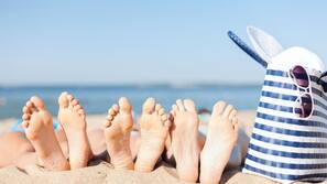 Aan het strand