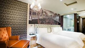 Premium bedding, in-room safe, individually decorated, desk