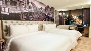 Premium bedding, in-room safe, individually decorated, desk