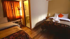 Blackout curtains, free WiFi, linens