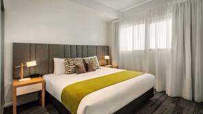 In-room safe, desk, iron/ironing board, cots/infant beds
