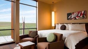 In-room safe, desk, laptop workspace, blackout drapes