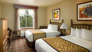 In-room safe, desk, laptop workspace, blackout drapes