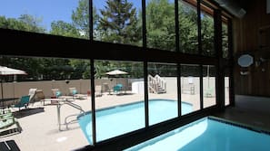 Indoor pool, outdoor pool