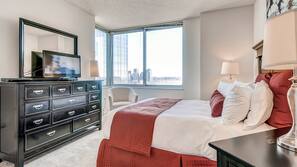 1 bedroom, premium bedding, desk, iron/ironing board