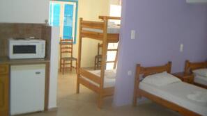 Iron/ironing board, free cots/infant beds, free WiFi, linens