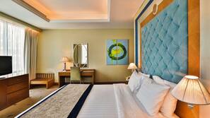 Minibar, in-room safe, desk, blackout curtains