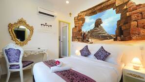 Desk, iron/ironing board, rollaway beds, free WiFi