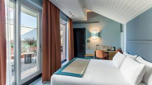 1 chambre, literie de qualité supérieure, surmatelas, minibar