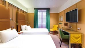1 chambre, literie de qualité supérieure, surmatelas, minibar