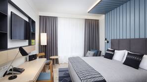 Premium bedding, memory foam beds, in-room safe, desk
