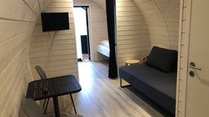 Desk, blackout curtains, iron/ironing board, free WiFi