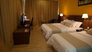 In-room safe, desk, blackout curtains, free cots/infant beds
