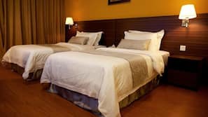 In-room safe, desk, blackout curtains, free cots/infant beds